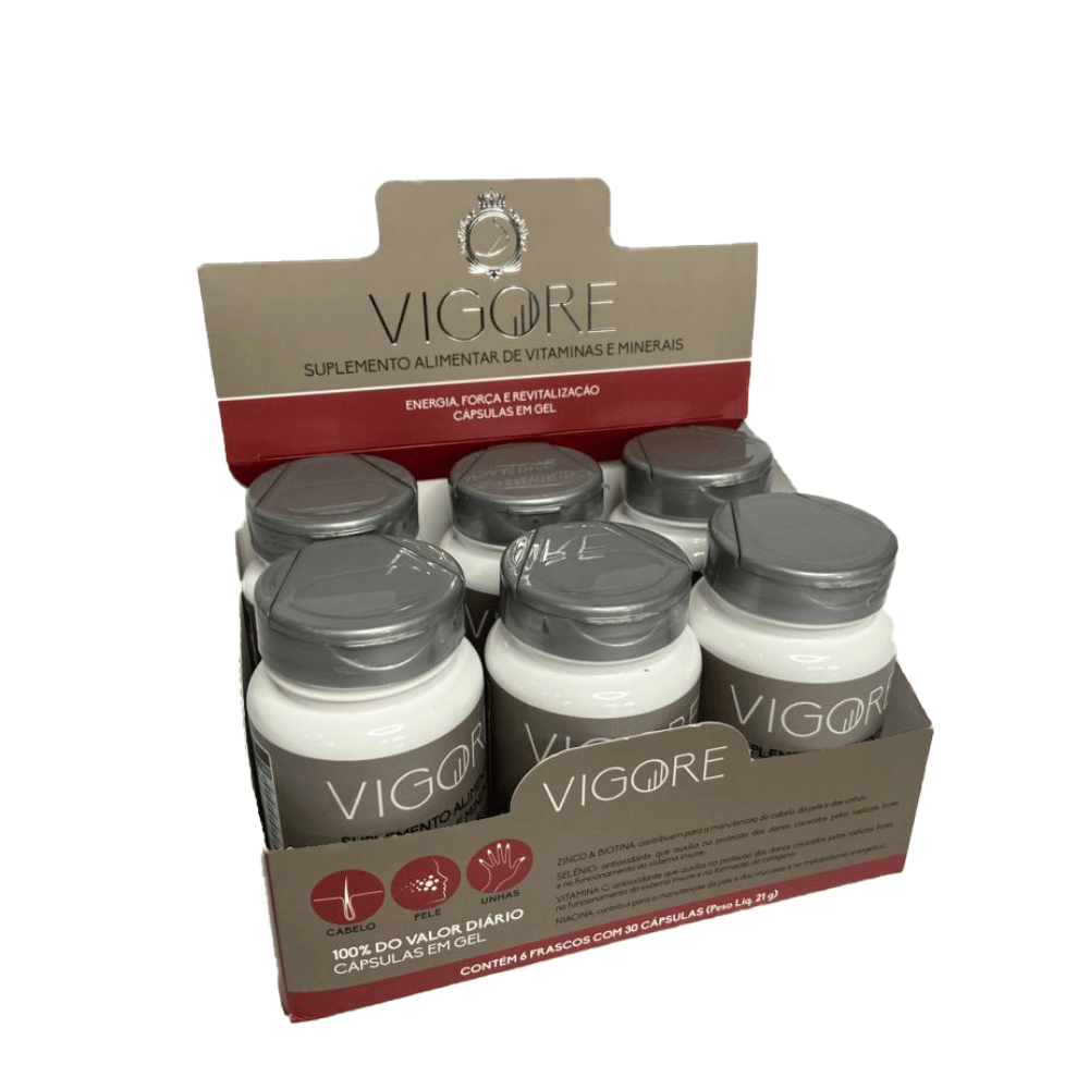 Vigore Suplemento Capilar Em Cápsulas - Kit C/ 6 Unidades (500mg